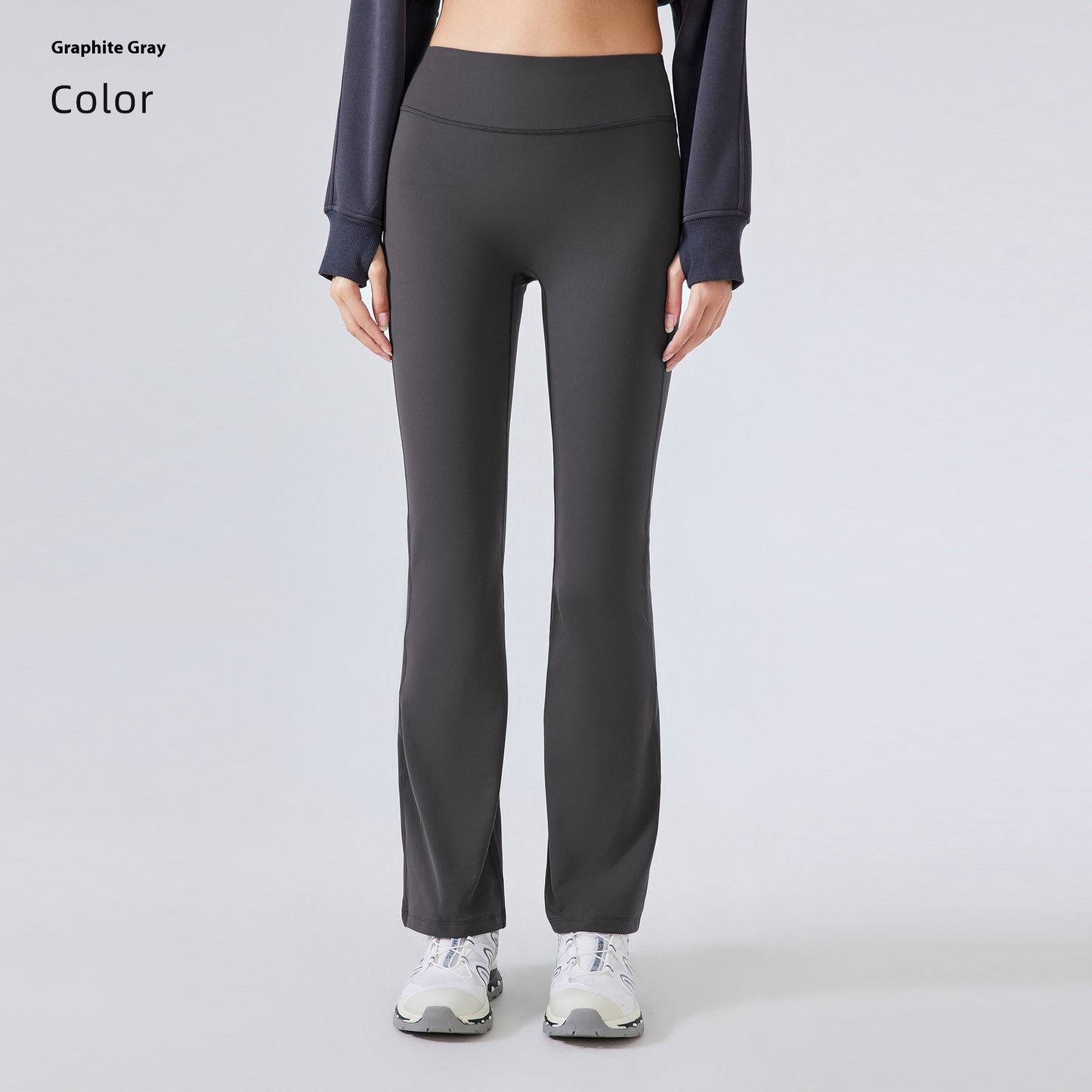 High Waist Yoga Women's Stretch Sports Bell-bottom Pants