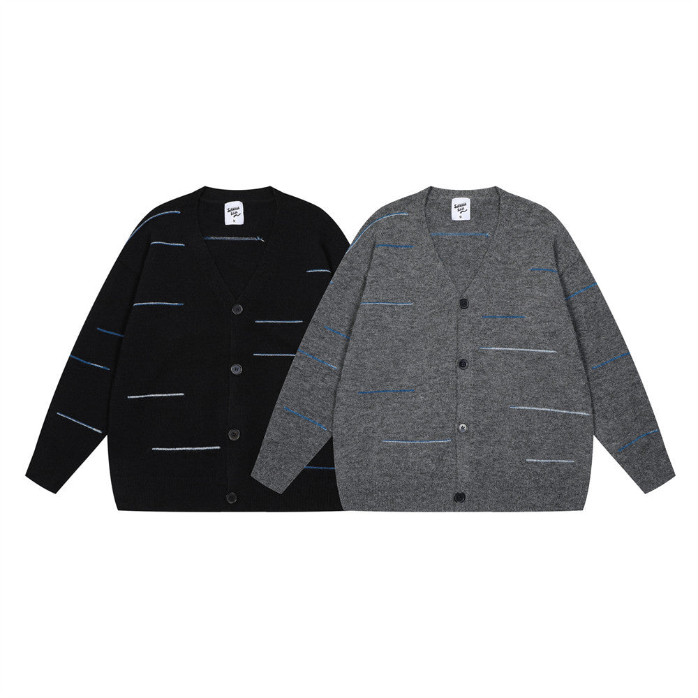 Fashion Line Strikket Cardigan Herresweater