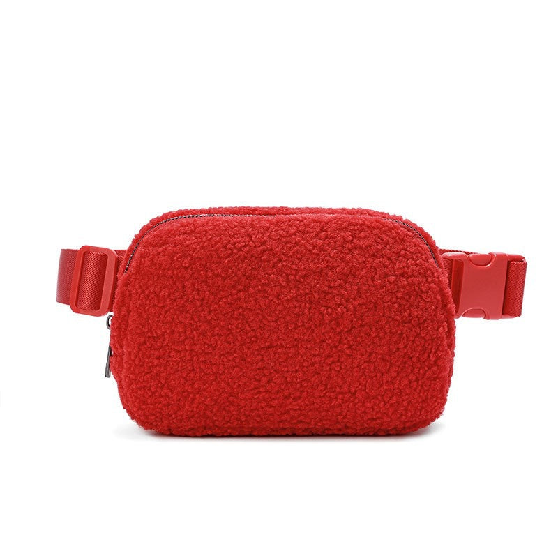 Winter Lambskin Crossbody Bag Outdoor Sports General Versatile
