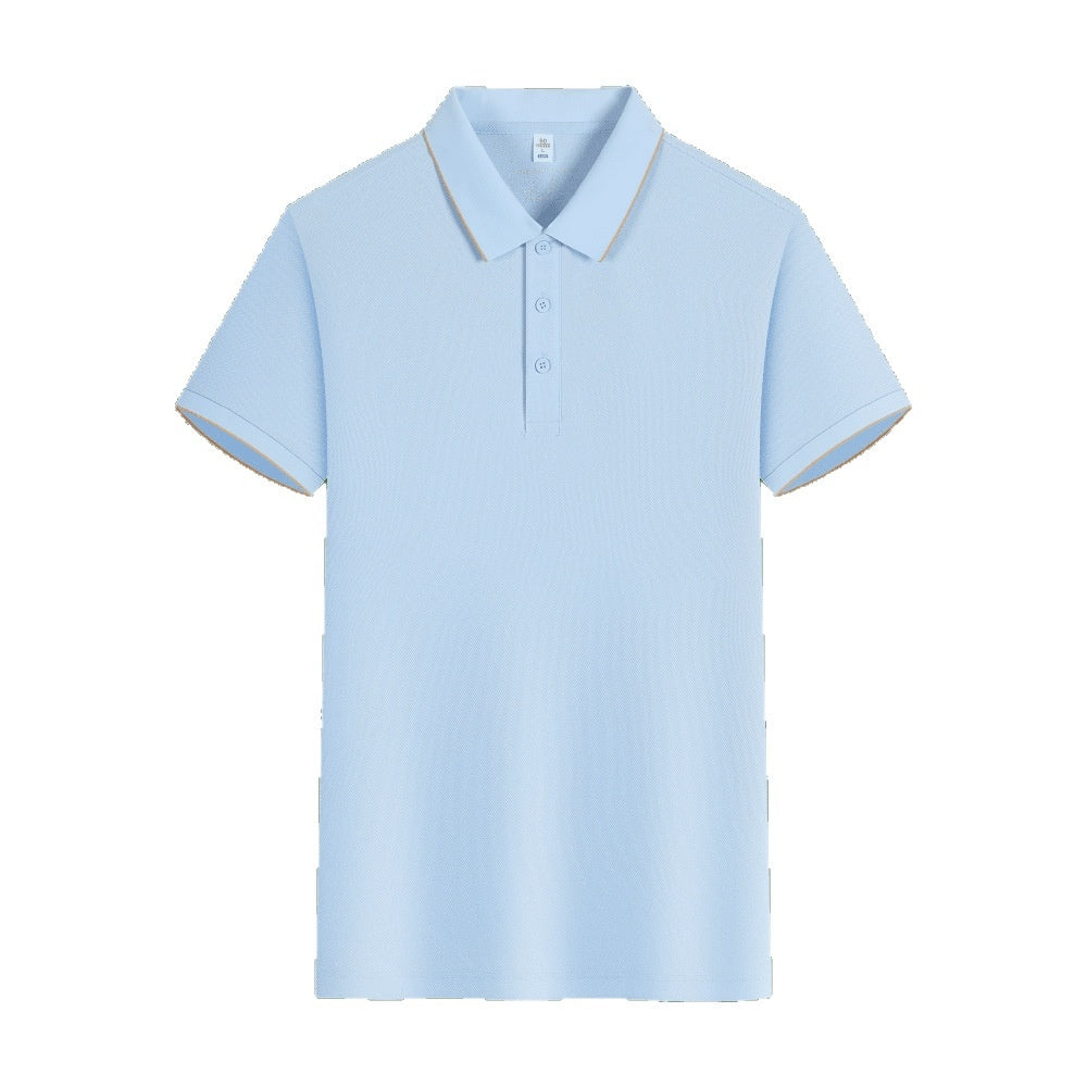 Business Polo Shirt Plain Solona Antibacterial 5A Solid Color Polo Collar