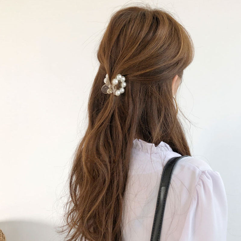 Large And Small Pearls Barrettes