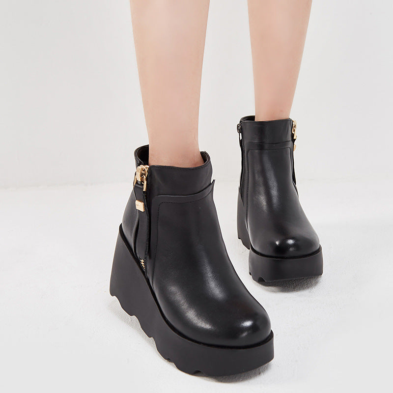 Short Tube Thickened Fur Warmth Women's Cotton Boots