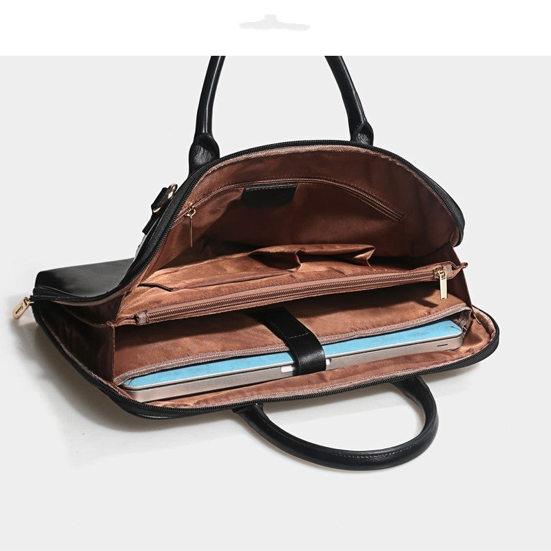Leather Computer Bag Fashion Cowhide Briefcase