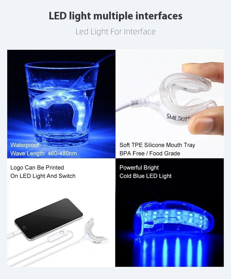 Wire Light Suit Household Tooth Whitening Suit Suit USB Charging Dental Instrument