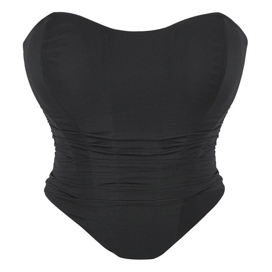 New Style Black Breathable Mesh Top