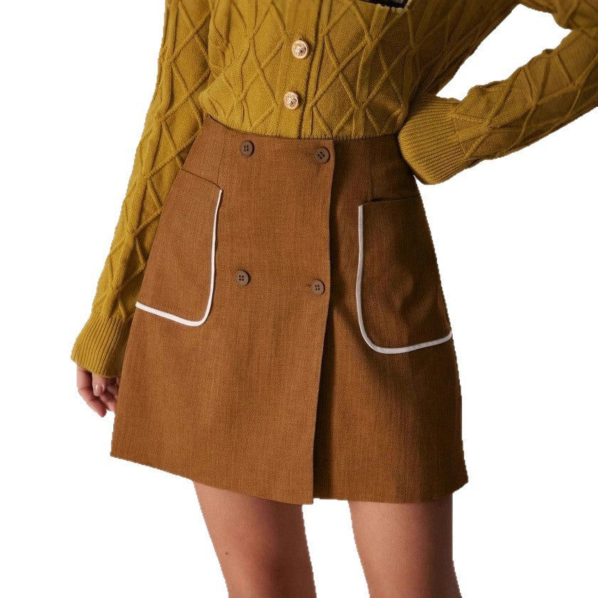 Women's A-line High-waisted Figure-flattering Skirt