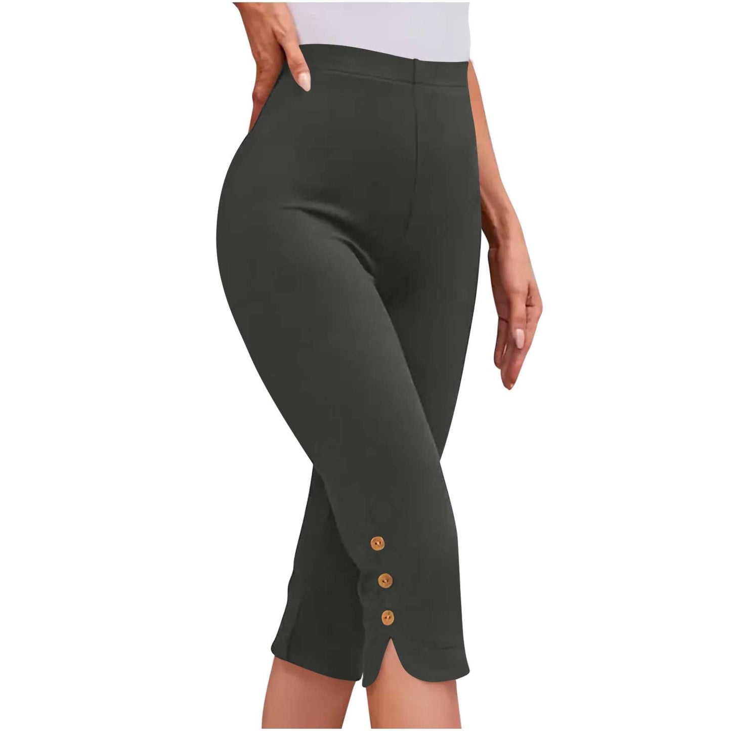 Plus-size Womens Clothing Loose, Casual Mid-length Layered Pants