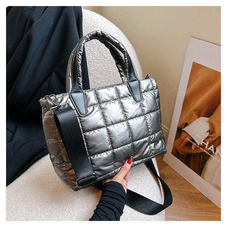 Large Capacity Women's Shoulder Crossbody Cotton Jacket Bag