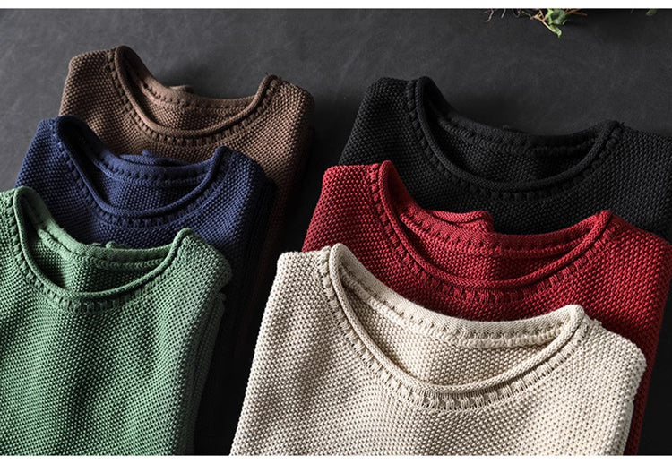 Retro Casual Round Neck Pullover Knitted Cotton Vest