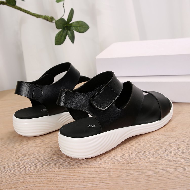 Plus Size Flat Magic Stick One-line Casual Fish Mouth Amazon Cross-border Sandals