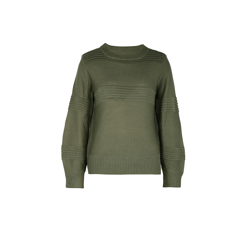 Beautiful Women's Round Neck Textured Pullover Sweater