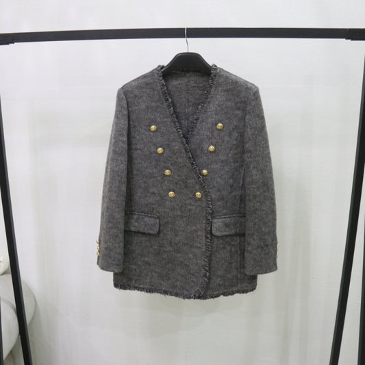 Female Loose Temperament Socialite V-neck Suit Jacket