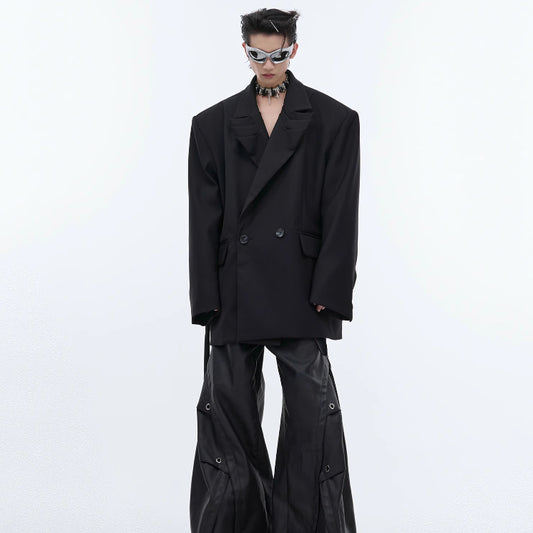 Niche Heavy Deconstruction Profile Suit Jacket