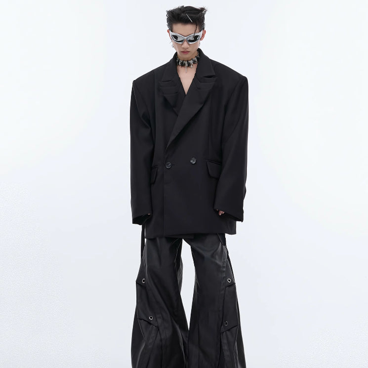 Niche Heavy Deconstruction Profile Suit Jacket