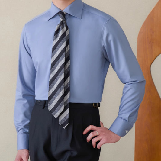 Italian Windsor Collar Tong Qin Ironing Free Long Sleeves Shirt