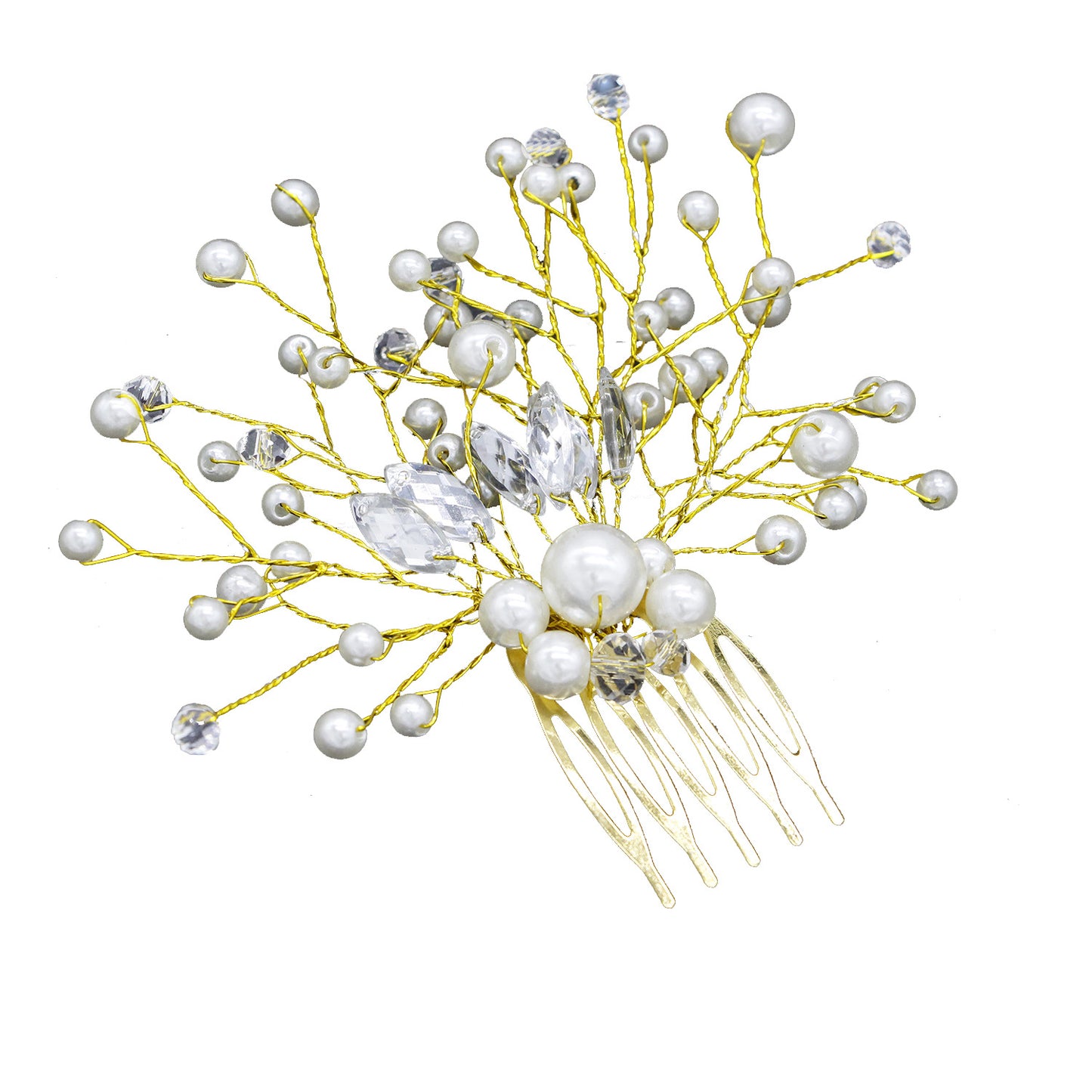 Bridal Headdress Pearl Hair Comb Wedding Bridal Accessories European And American Hot Sale Headdress Factory Direct Wholesale