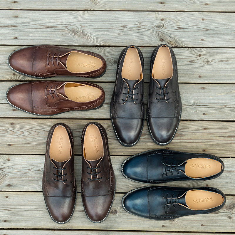 British Casual Men's Leather Shoes