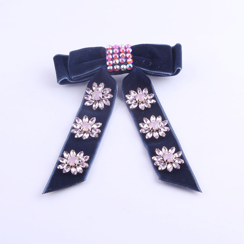 European And American Style Flannel Bow Hairpin