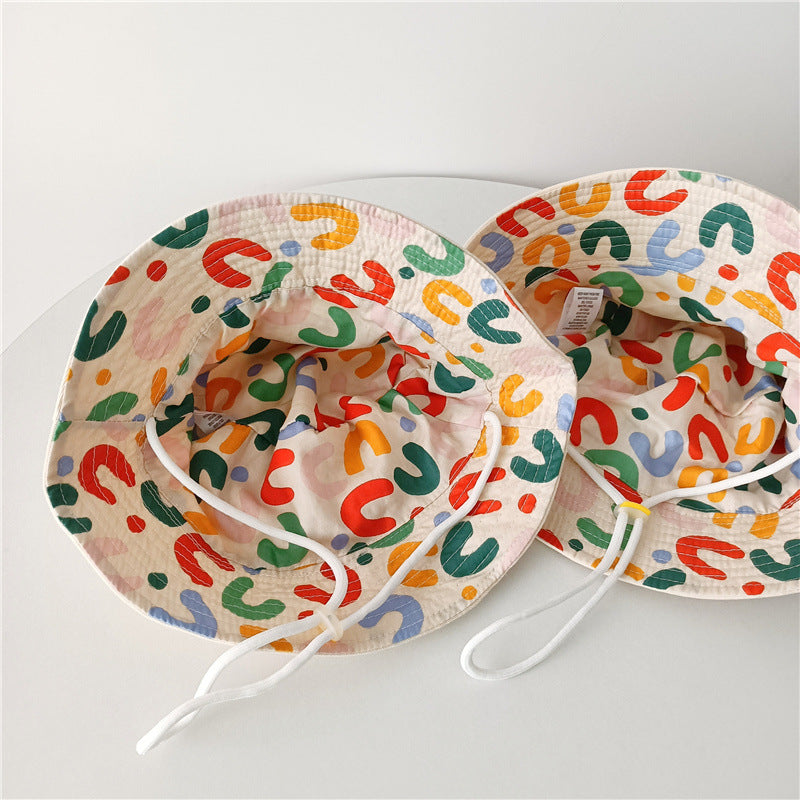Letter Double Sided Printed Children's Cap
