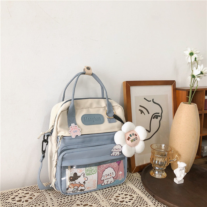Women's Large-capacity Canvas Bag Cute Multi-purpose Shoulders
