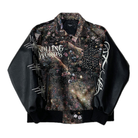Machine Embroidery Jacket Loose Fashion Baseball Uniform