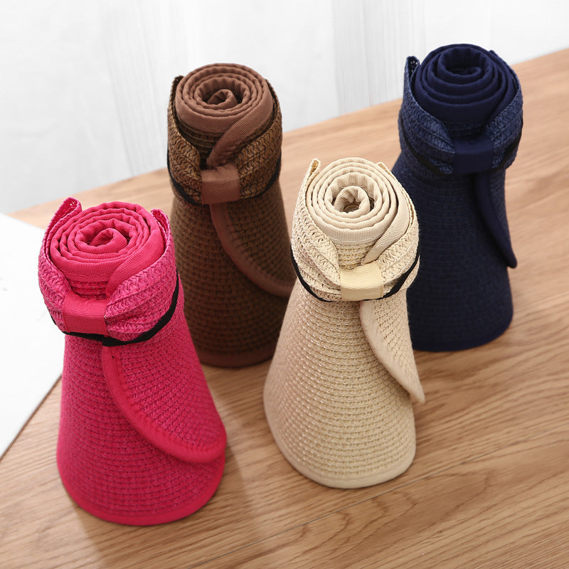 Summer Foldable Air Top Sun-proof Sun Portable Straw Hat