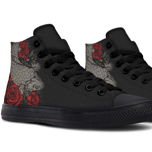 Printed Couple High-top Canvas Shoes