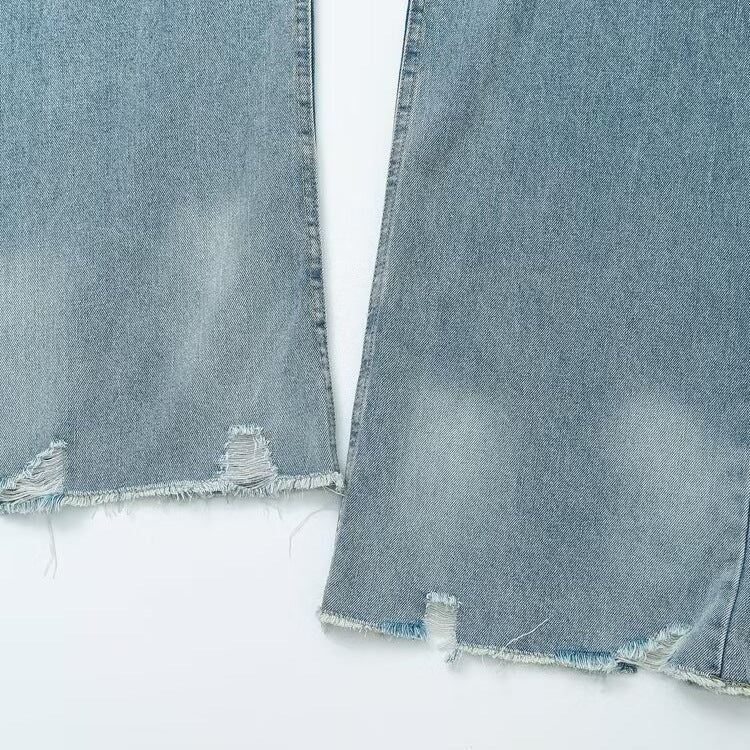European And American Style French Style Design Fashion Casual Style All-match Casual Jeans