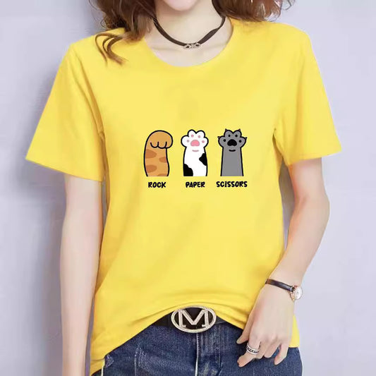 Løs kortærmet casual T-shirt – Unisex-model i store størrelser