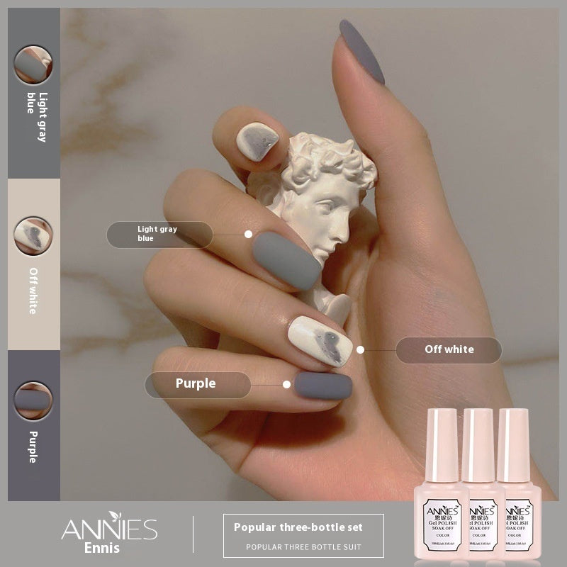 Women's Three-color New Ice Jelly Nude Color Gel Nail Polish Suit