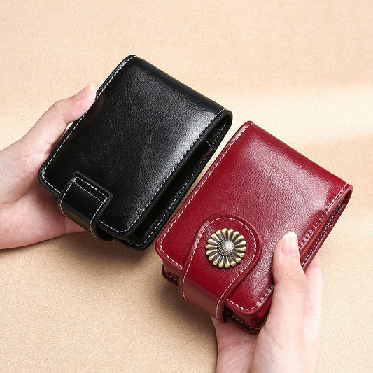 Women's Trumpet Simplicity Solid Color Cosmetic Bag