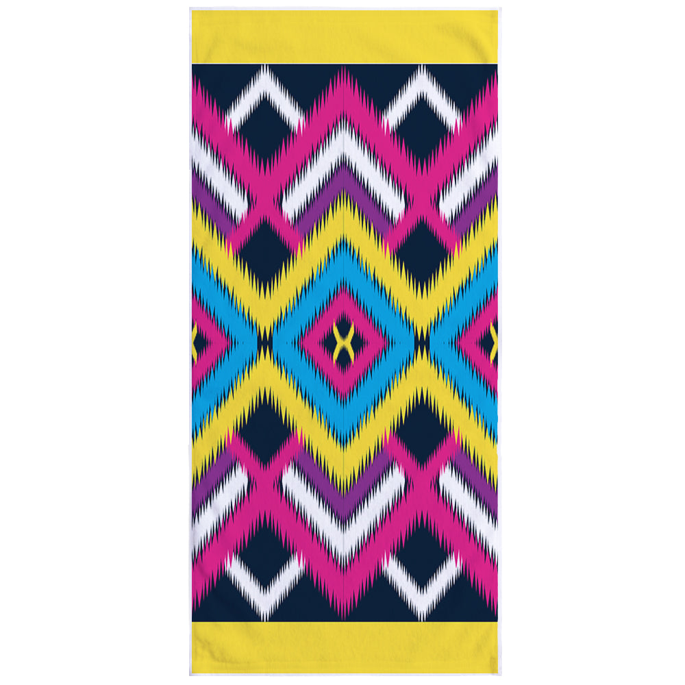 Microfiber Square Print Beach Towel