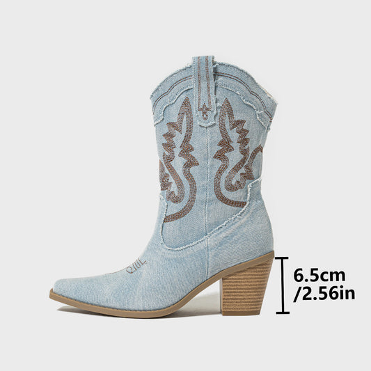 Fashionable Chunky Heel Women's Boots