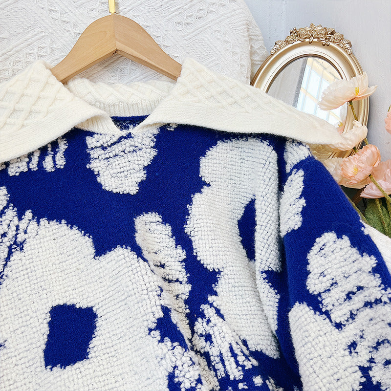 French Lazy Style Women's Loose Sweater
