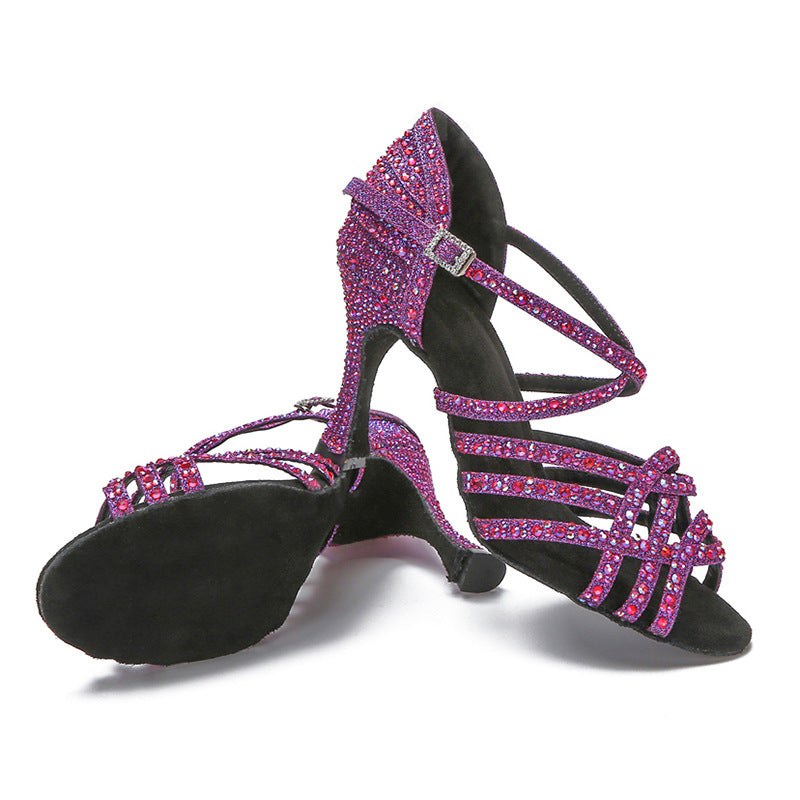 Women's High Heel Diamond Indoor Dance Sandals