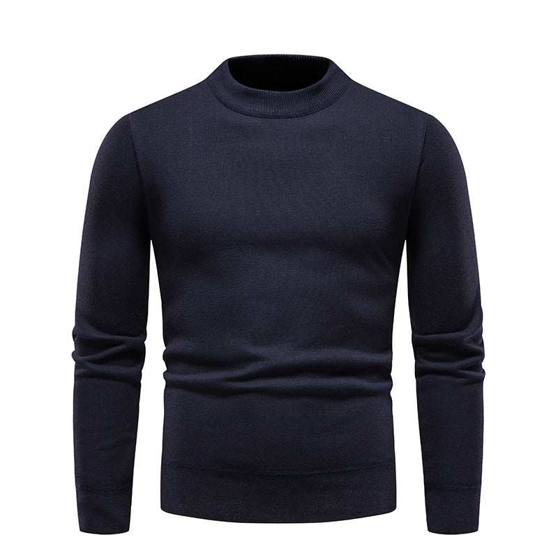 Fleecforet tyk sweater til mænd