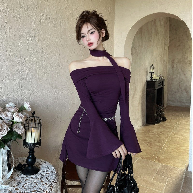 New Slimming Figure-flattering Femme Fatale Dress