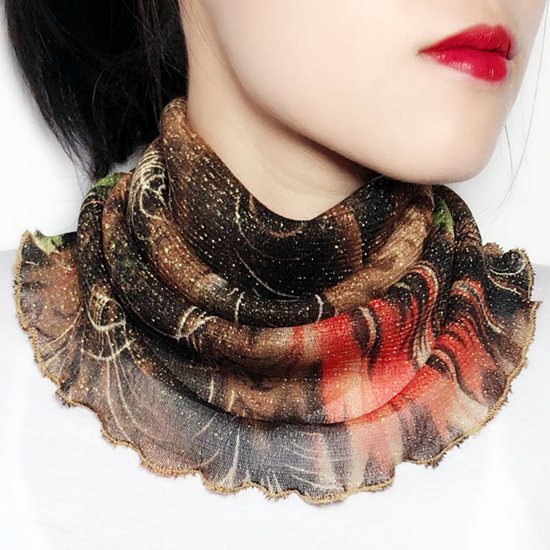 Earrings Variety Bib Women's Turtleneck Scarf Face Mask