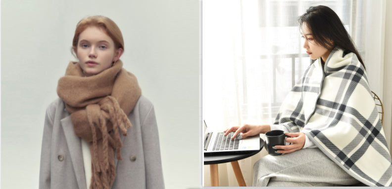 Glutinous Idle Style Thermal Long Scarf