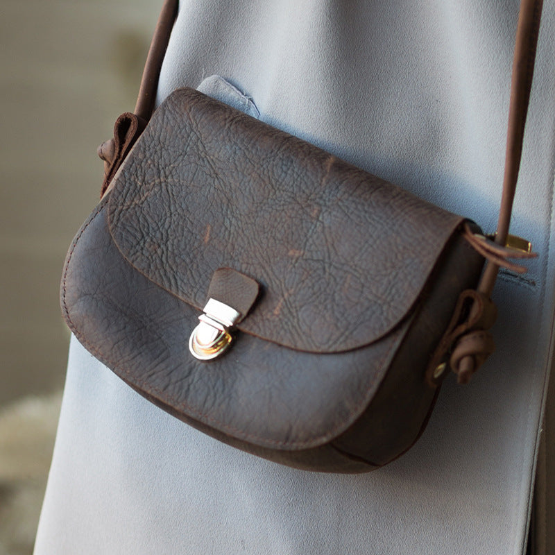 Women's Plug Lock Small Single Shoulder Cross-body Phone Bag