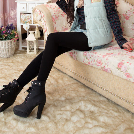 Thickened Napped Women's Napped Outer Wear Leggings