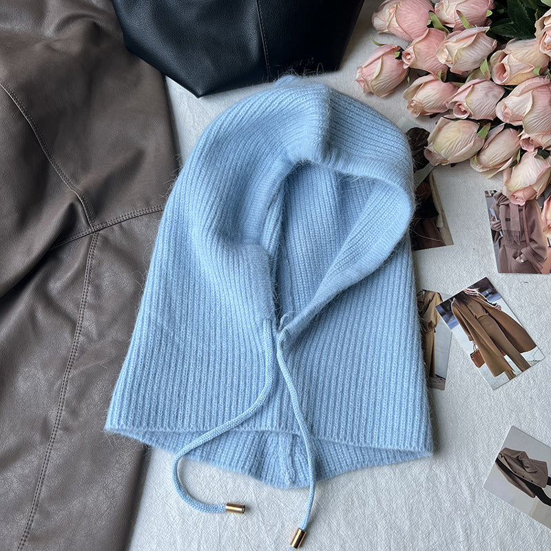 Long Rabbit Hair Scarf And Hat