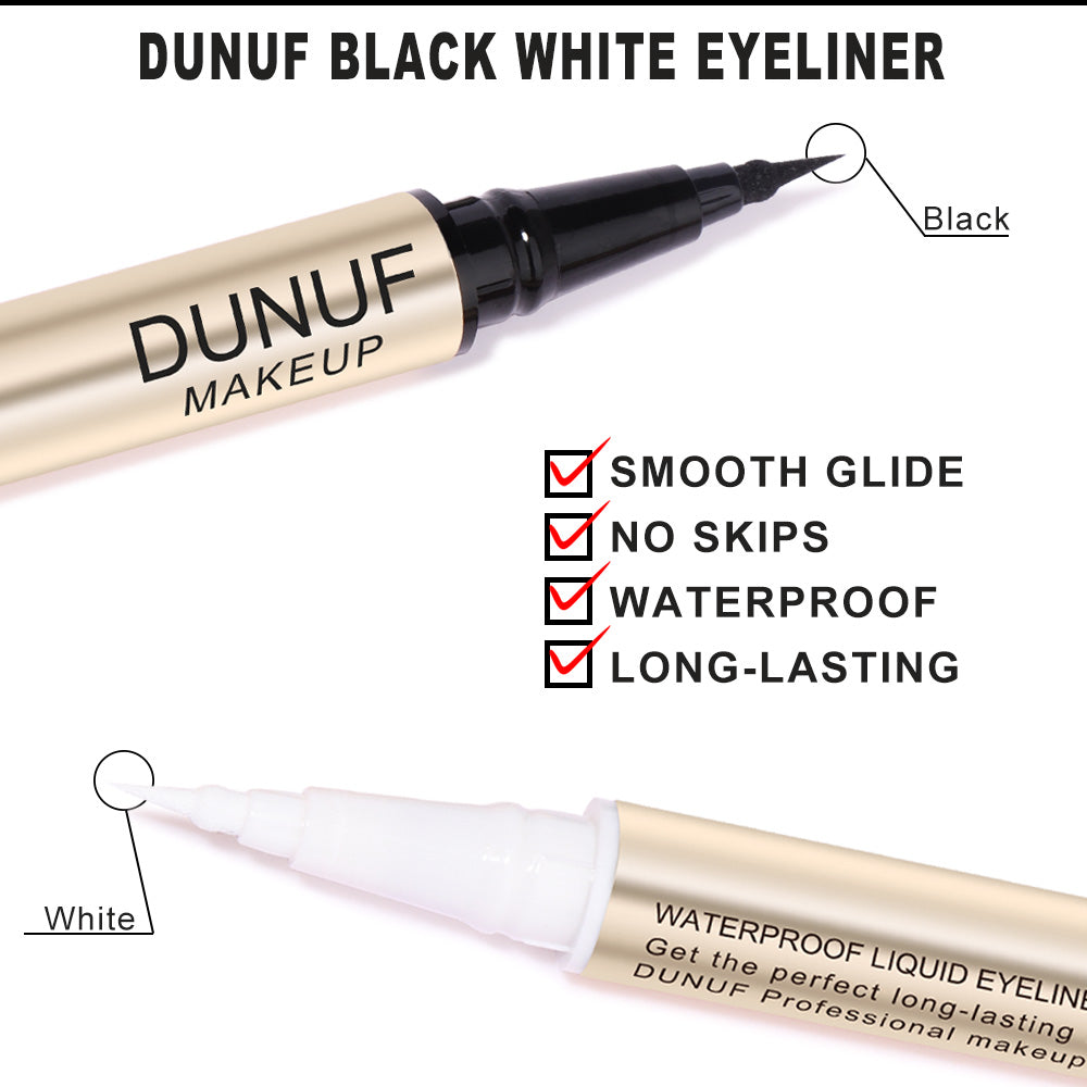 Simple And Smudge-free Long-lasting Double-ended Eyeliner