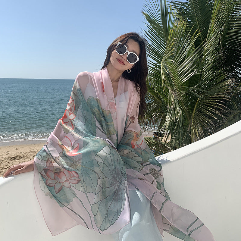 Widening And Lengthening Scarf Sun Protection Shawl