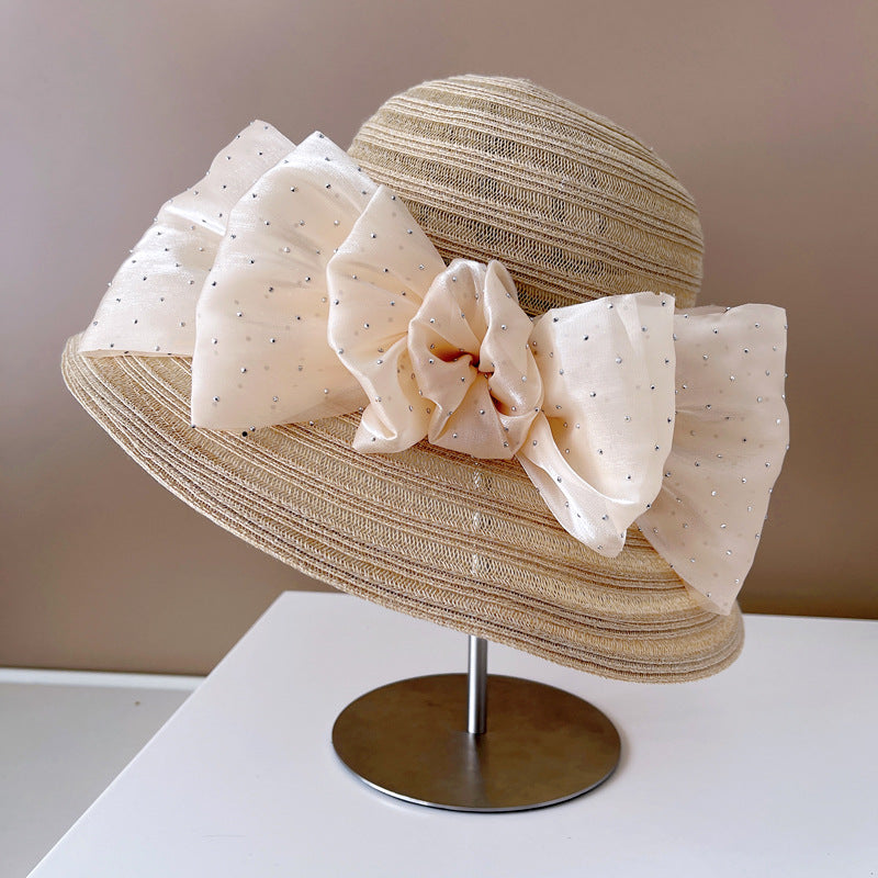 Women's Summer Breathable Sun Protection Light Imitation Linen Straw Hat