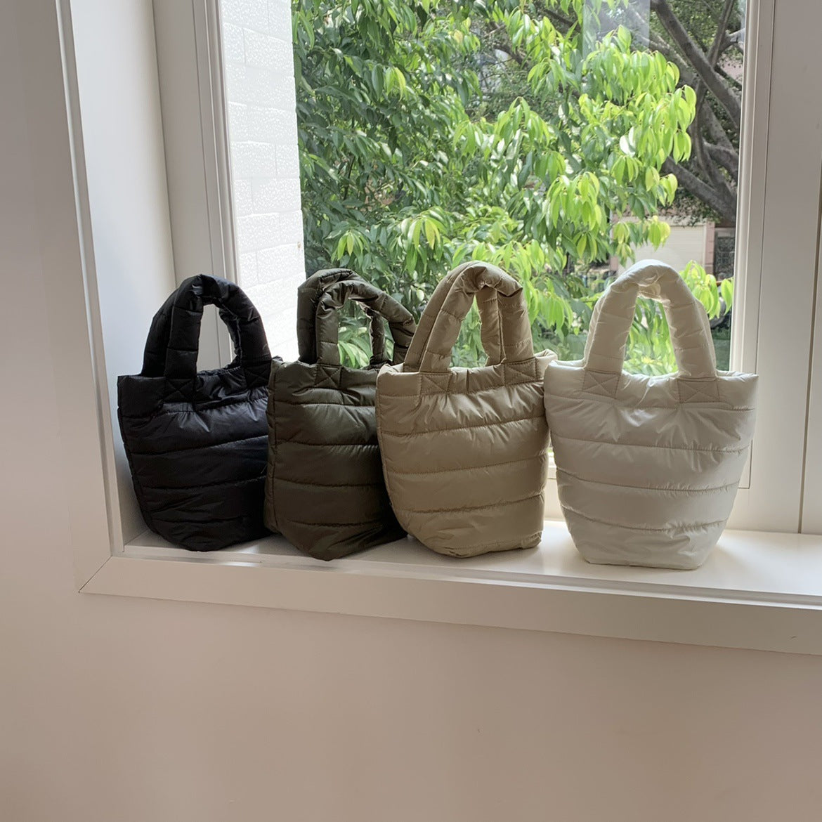 Autumn And Winter Cotton Filling Soft Handbag