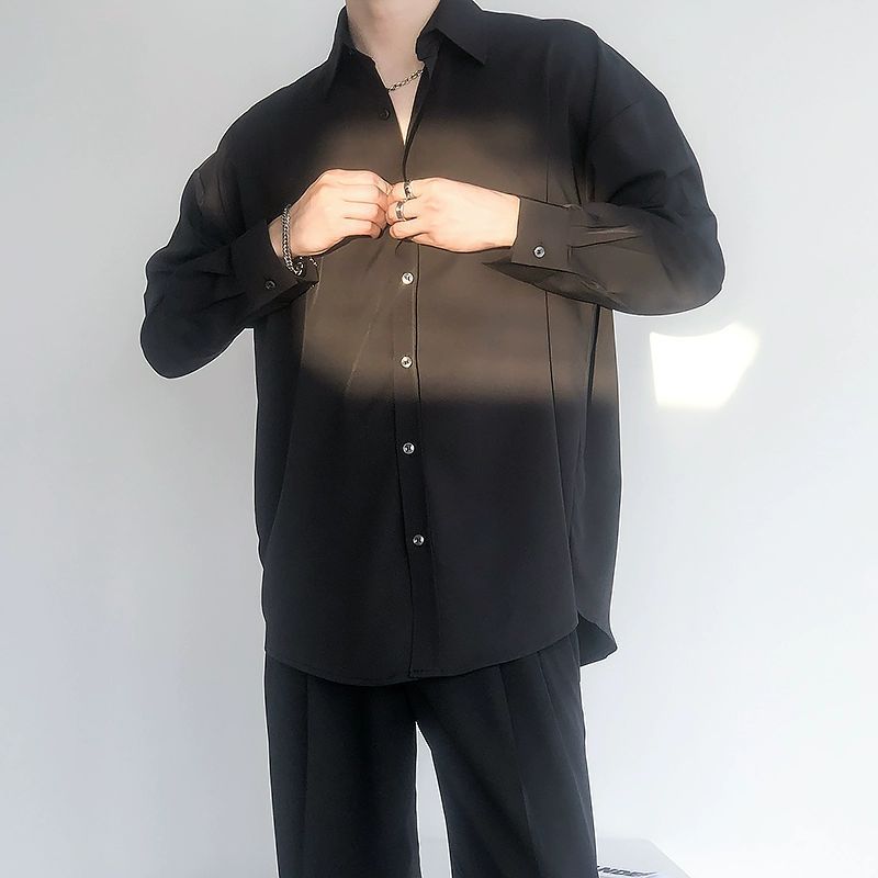 Vintage isdrape med løstsiddende langærmet top