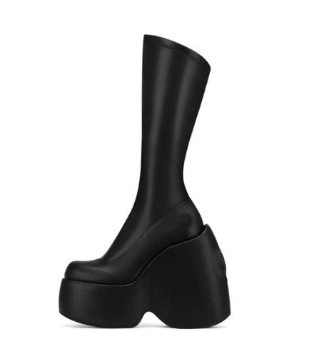Autumn And Winter New Street Style Thick Soled Women's Boots