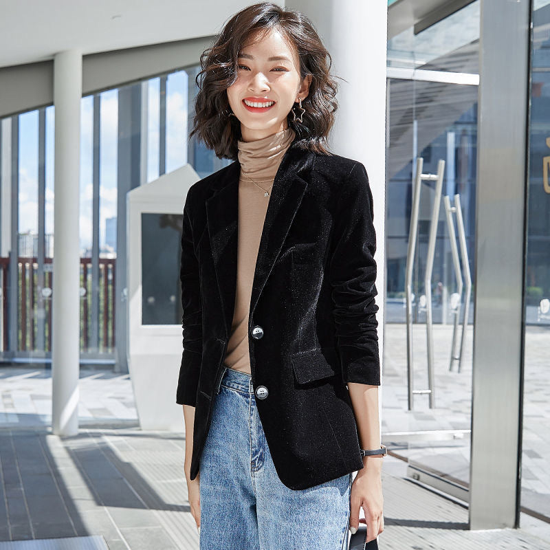 Velvet Blazer Slim Fit And Vintage Style Suit