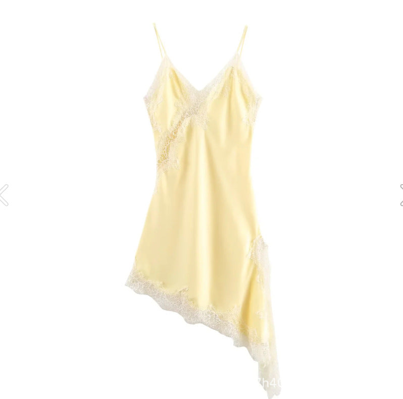 Fashionable, Chic, Sexy Lace Asymmetrical Dress